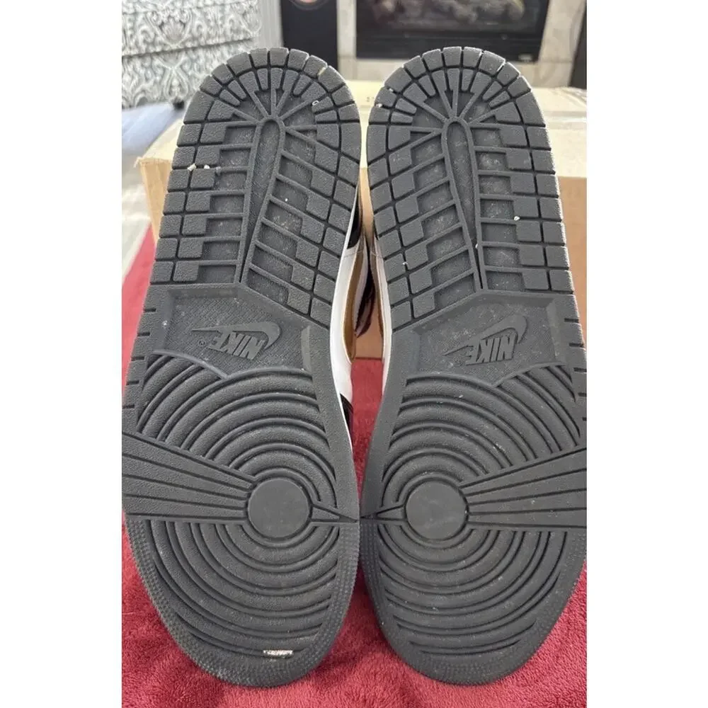 Size 13 - Air Jordan 1 Mid SE Patent Black White Gold 852542-007